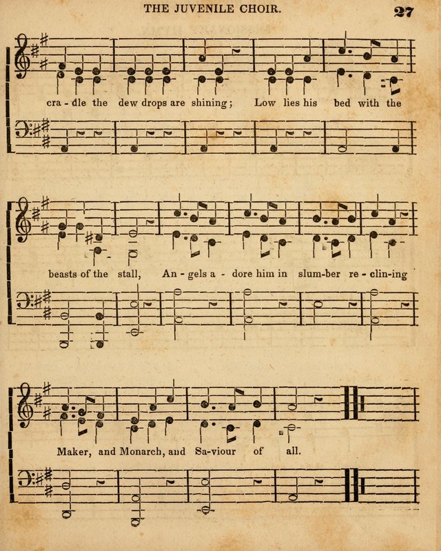 Juvenile Choir: for the use of Sabbath Schools, Bible Classes and the social circle page 27