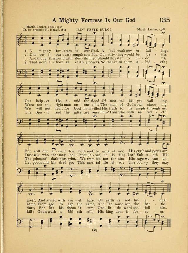Junior Carols: a collection of sacred songs for Junior Societies, Sunday Schools, the Home Circle page 129