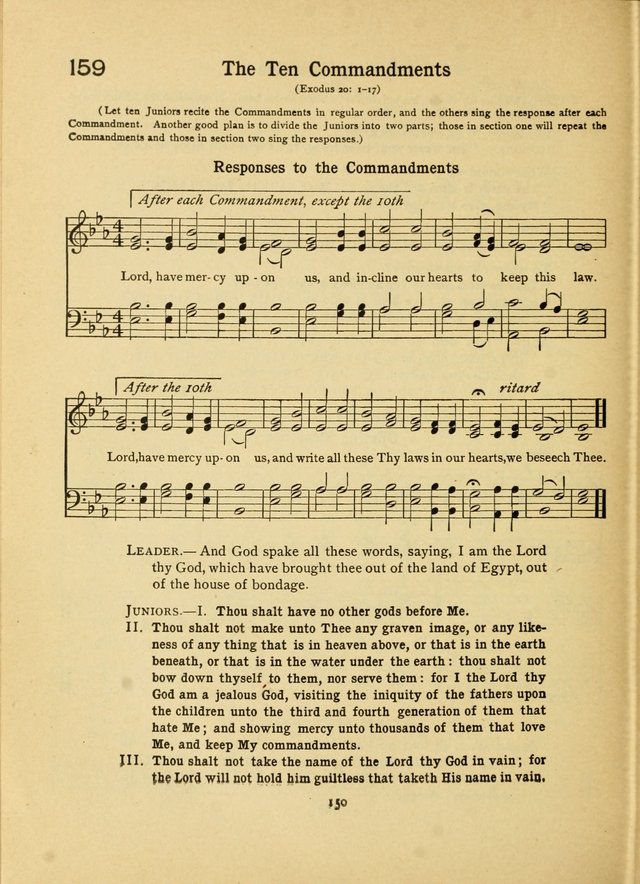 Junior Carols: a collection of sacred songs for Junior Societies, Sunday Schools, the Home Circle page 150