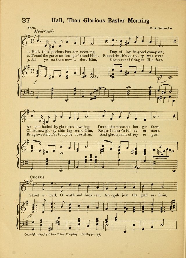 Junior Carols: a collection of sacred songs for Junior Societies, Sunday Schools, the Home Circle page 38