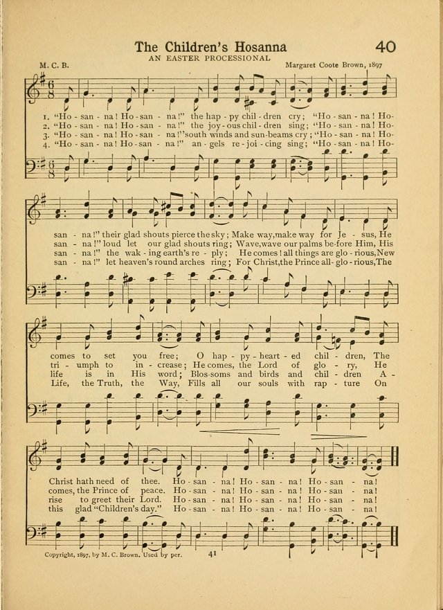 Junior Carols: a collection of sacred songs for Junior Societies, Sunday Schools, the Home Circle page 41