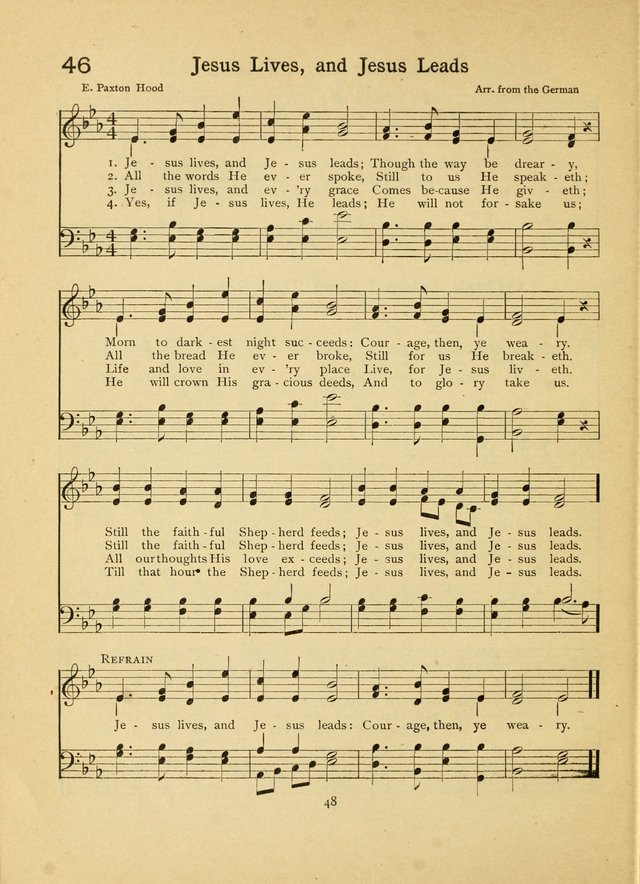 Junior Carols: a collection of sacred songs for Junior Societies, Sunday Schools, the Home Circle page 48