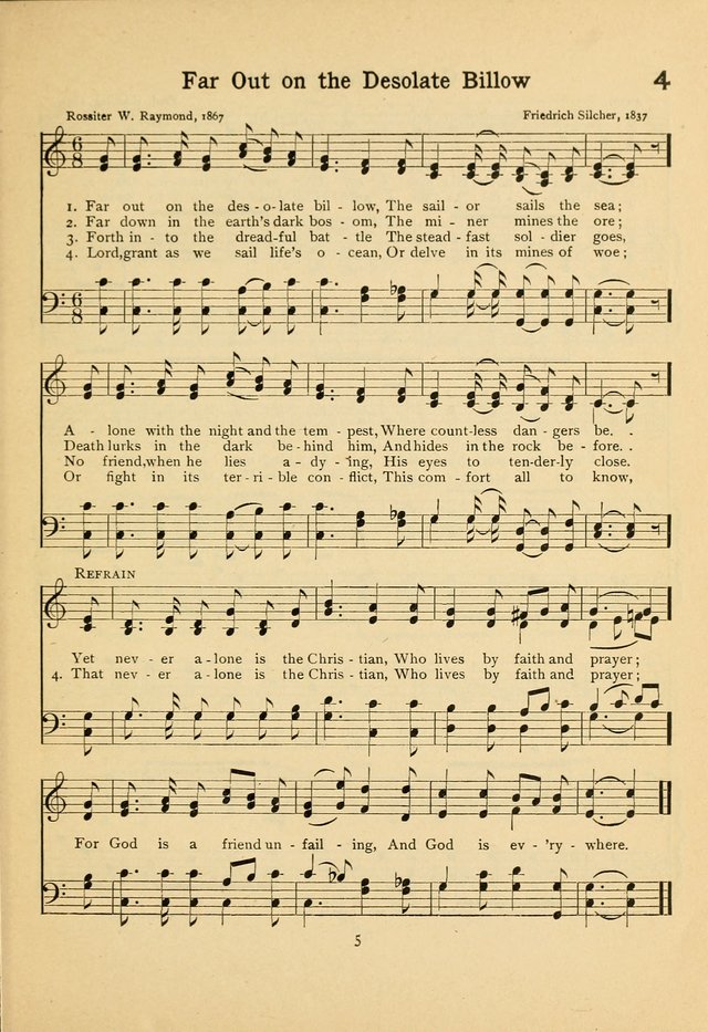 Junior Carols: a collection of sacred songs for Junior Societies, Sunday Schools, the Home Circle page 5