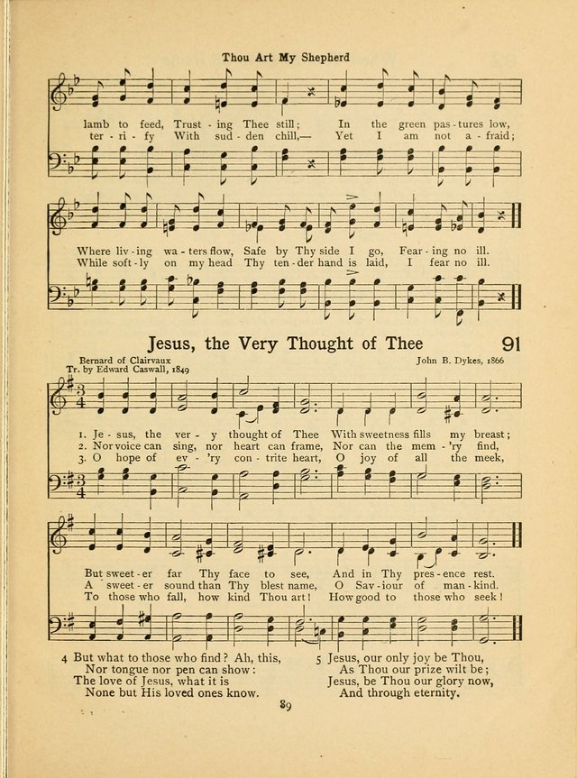 Junior Carols: a collection of sacred songs for Junior Societies, Sunday Schools, the Home Circle page 89