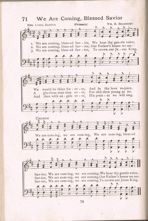 Junior Hymns page 72