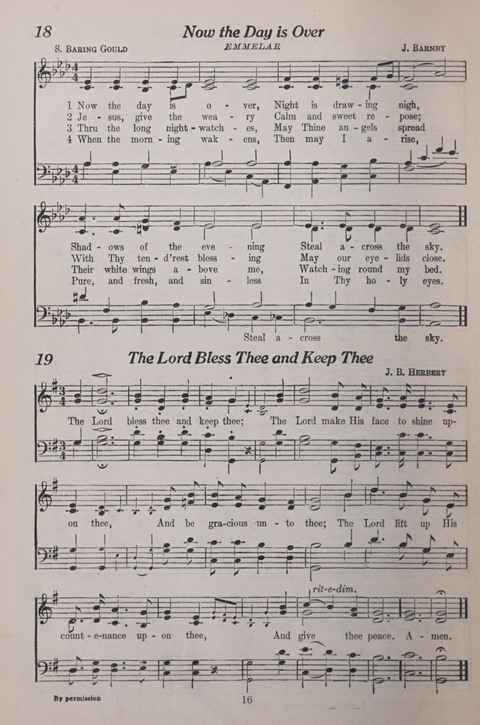 The Junior Hymnal page 16