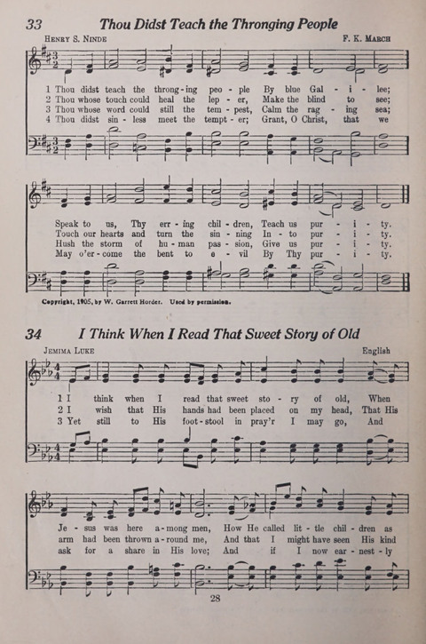 The Junior Hymnal page 28