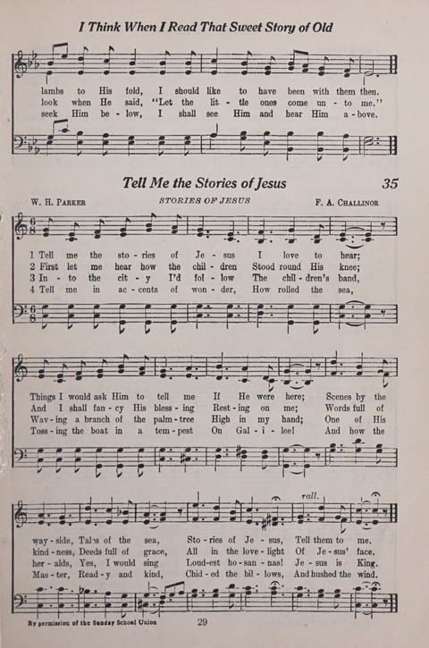 The Junior Hymnal page 29