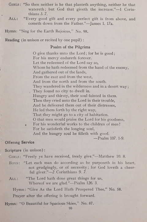 The Junior Hymnal page 93