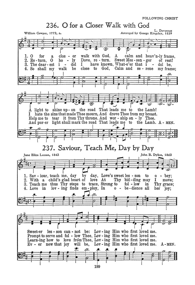 The Junior Hymnal, Containing Sunday School and Luther League Liturgy and Hymns for the Sunday School page 199
