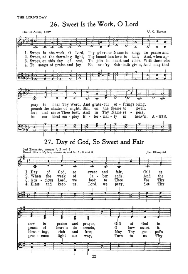 The Junior Hymnal, Containing Sunday School and Luther League Liturgy and Hymns for the Sunday School page 22