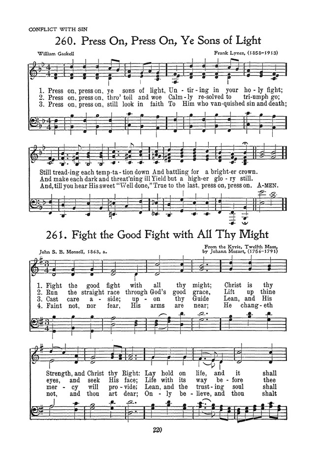 The Junior Hymnal, Containing Sunday School and Luther League Liturgy and Hymns for the Sunday School page 220