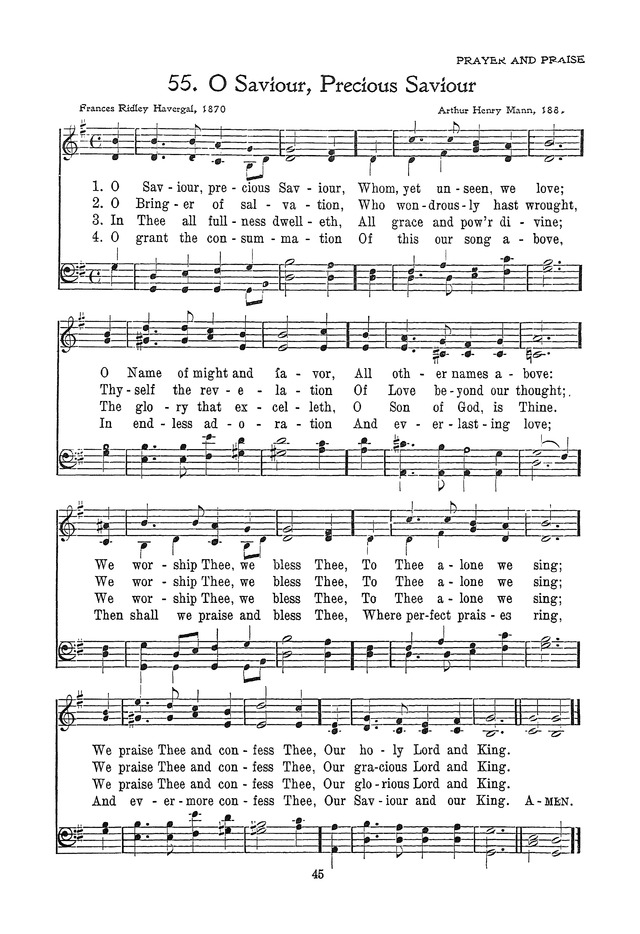 The Junior Hymnal, Containing Sunday School and Luther League Liturgy and Hymns for the Sunday School page 45