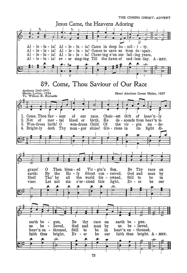The Junior Hymnal, Containing Sunday School and Luther League Liturgy and Hymns for the Sunday School page 73