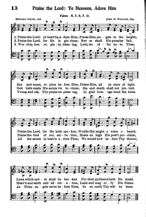 Junior Hymns and Songs: for use in Church School, Sunday Session, Week Day Session, Vacation Session, Junior Societies (Judson Ed.) page 14