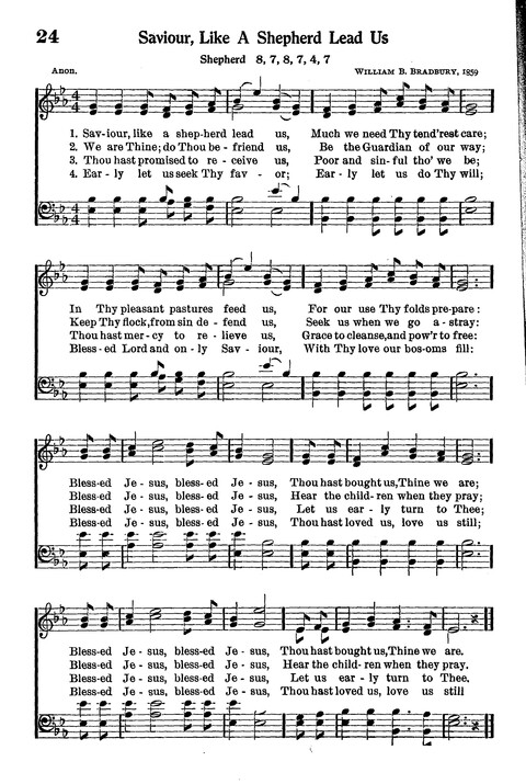 Junior Hymns and Songs: for use in Church School, Sunday Session, Week Day Session, Vacation Session, Junior Societies (Judson Ed.) page 24