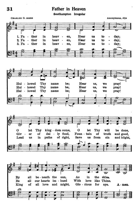 Junior Hymns and Songs: for use in Church School, Sunday Session, Week Day Session, Vacation Session, Junior Societies (Judson Ed.) page 29