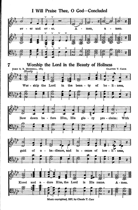 Junior Hymns and Songs: for use in Church School, Sunday Session, Week Day Session, Vacation Session, Junior Societies (Judson Ed.) page 9