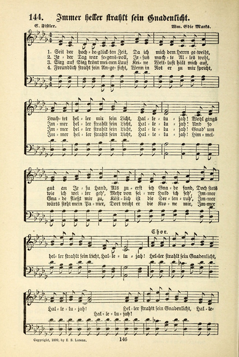 Jubel-Klänge: eine Sammlung geistlicher Lieder für Sonntagschulen und Jugendvereine page 146