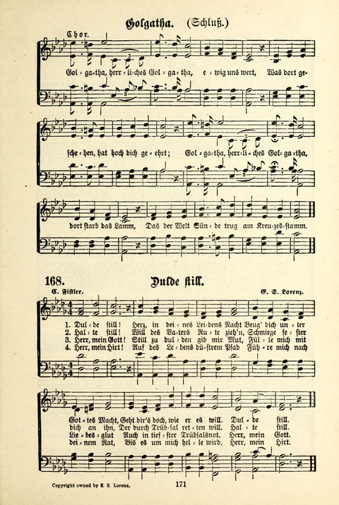 Jubel-Klänge: eine Sammlung geistlicher Lieder für Sonntagschulen und Jugendvereine page 171