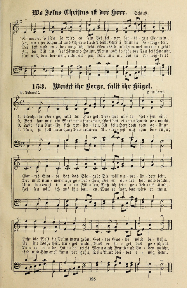 Jugendharfe: Liederbuch für Christliche Vereine, Kirchenchöre, und Sonntagsschulen page 125
