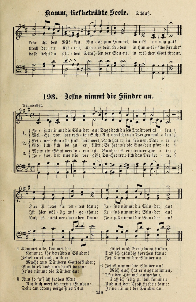 Jugendharfe: Liederbuch für Christliche Vereine, Kirchenchöre, und Sonntagsschulen page 159