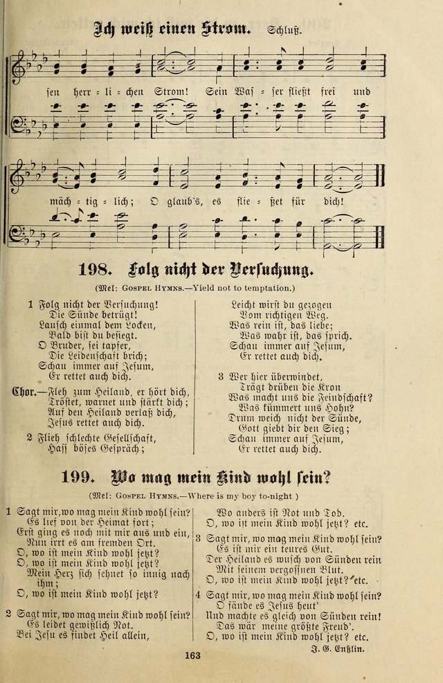 Jugendharfe: Liederbuch für Christliche Vereine, Kirchenchöre, und Sonntagsschulen page 163