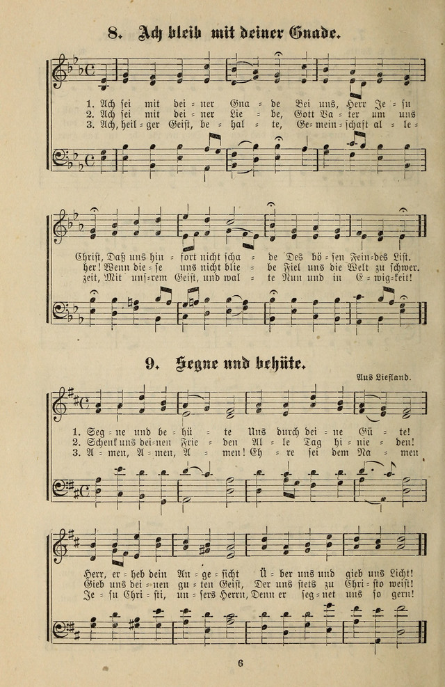 Jugendharfe: Liederbuch für Christliche Vereine, Kirchenchöre, und Sonntagsschulen page 6