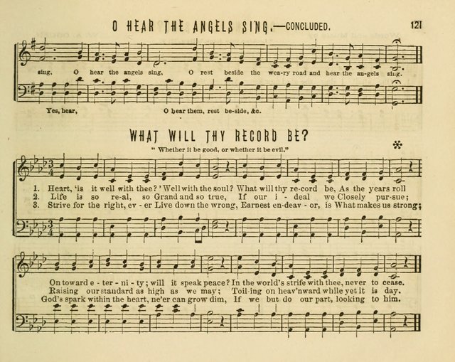 Joyful Songs: a choice collection of new Sunday School music page 121