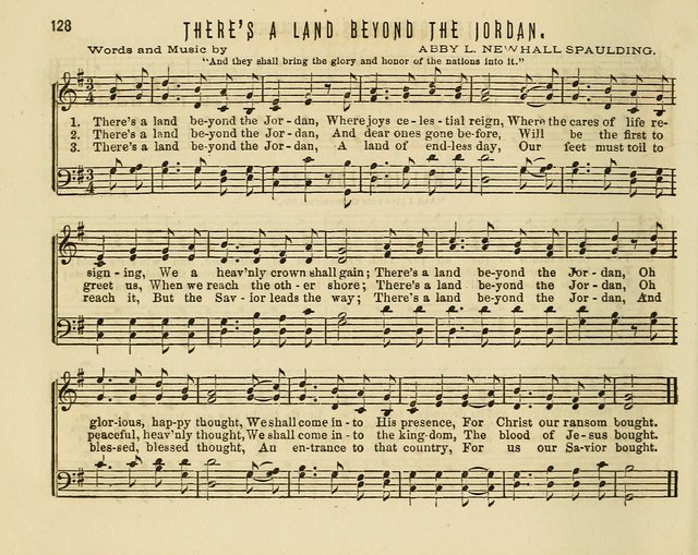 Joyful Songs: a choice collection of new Sunday School music page 128