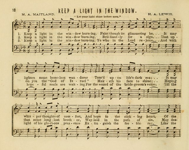 Joyful Songs: a choice collection of new Sunday School music page 18