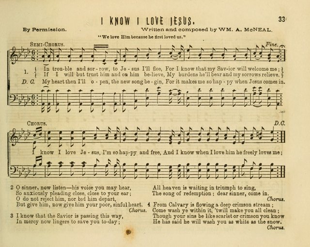 Joyful Songs: a choice collection of new Sunday School music page 33