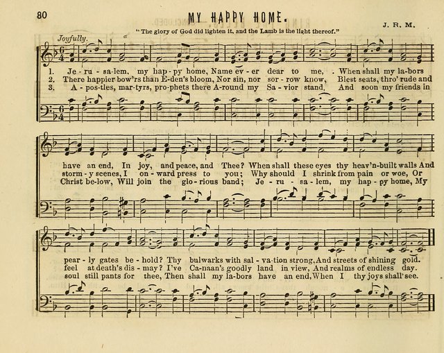 Joyful Songs: a choice collection of new Sunday School music page 80