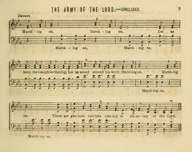 Joyful Songs: a choice collection of new Sunday School music page 9