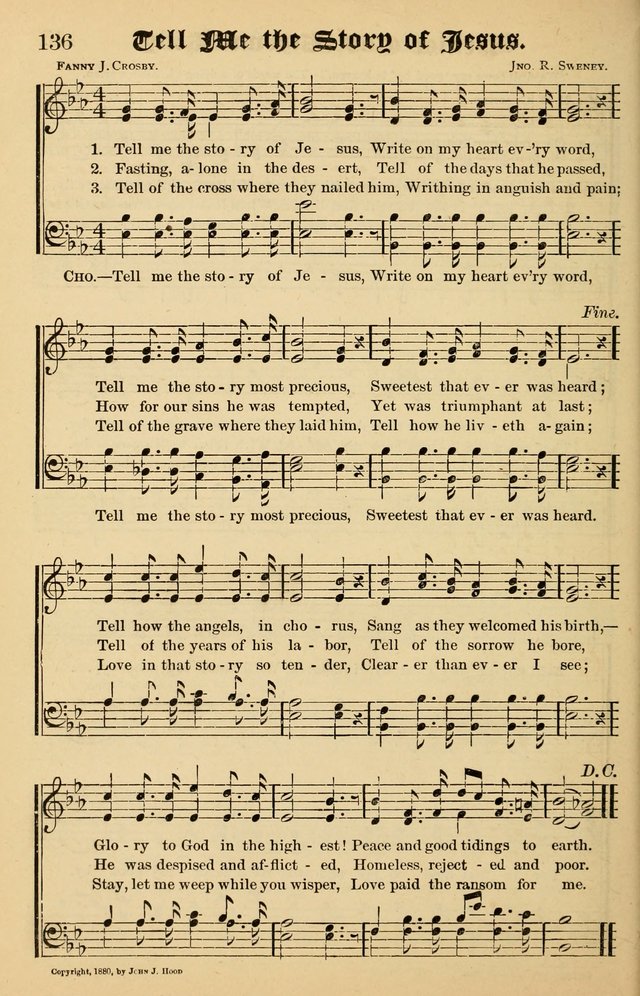 Junior Songs: a collection of sacred hymns and songs; for use in meetings of junior societies, Sunday Schools, etc. page 134