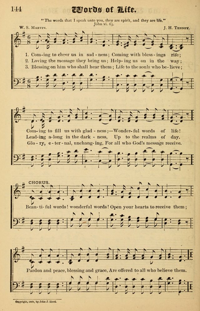 Junior Songs: a collection of sacred hymns and songs; for use in meetings of junior societies, Sunday Schools, etc. page 142
