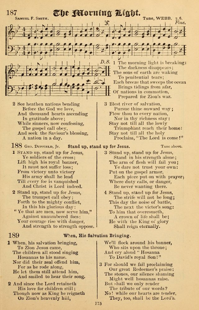 Junior Songs: a collection of sacred hymns and songs; for use in meetings of junior societies, Sunday Schools, etc. page 171
