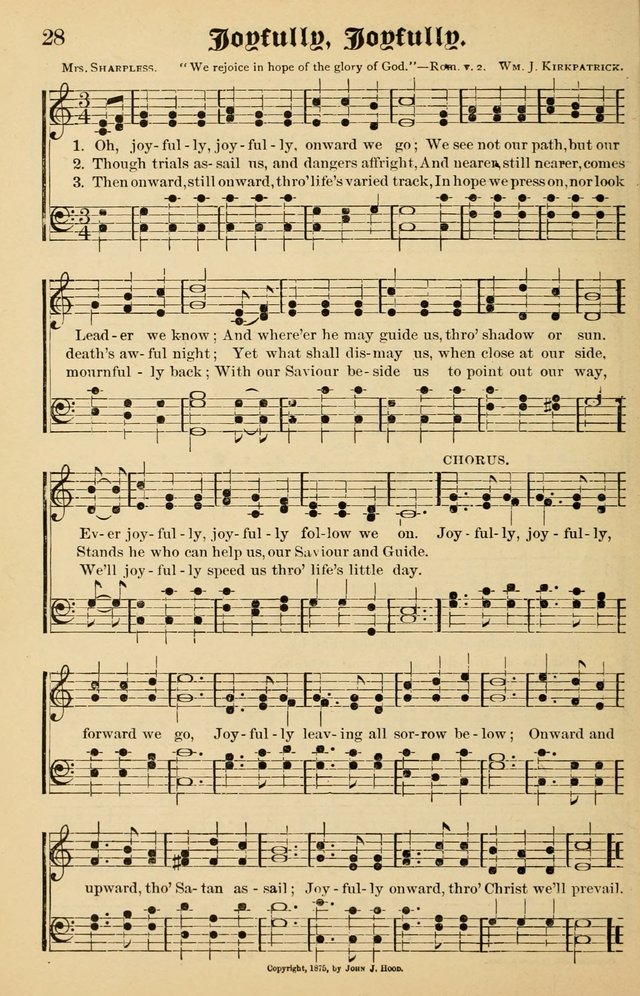 Junior Songs: a collection of sacred hymns and songs; for use in meetings of junior societies, Sunday Schools, etc. page 26