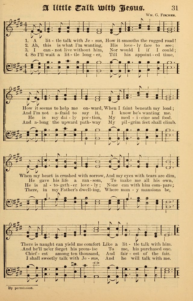 Junior Songs: a collection of sacred hymns and songs; for use in meetings of junior societies, Sunday Schools, etc. page 29