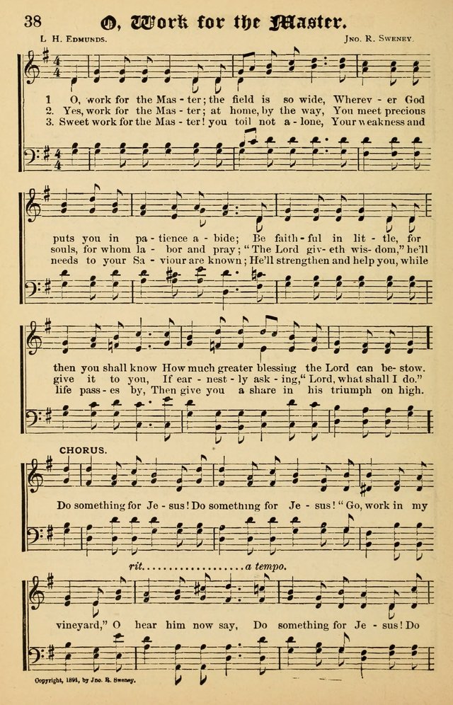 Junior Songs: a collection of sacred hymns and songs; for use in meetings of junior societies, Sunday Schools, etc. page 36