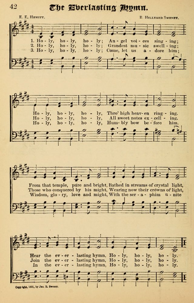 Junior Songs: a collection of sacred hymns and songs; for use in meetings of junior societies, Sunday Schools, etc. page 40