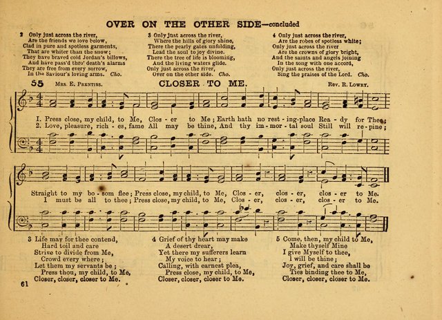 The Jewel: a selection of hymns and tunes for the Sabbath school, designed as a supplement to "The Gem" page 61