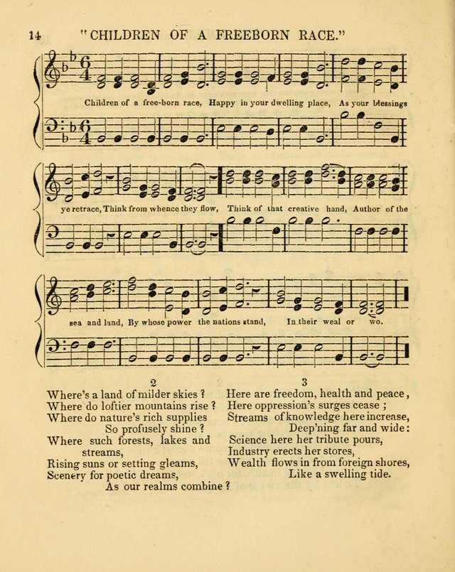 Juvenile Songs: religious, moral and sentimental, with brief exercises, adapted to the purposes of primary instruction page 14