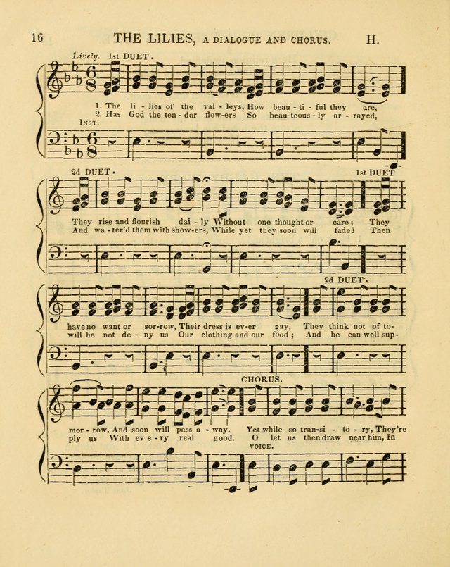 Juvenile Songs: religious, moral and sentimental, with brief exercises, adapted to the purposes of primary instruction page 16