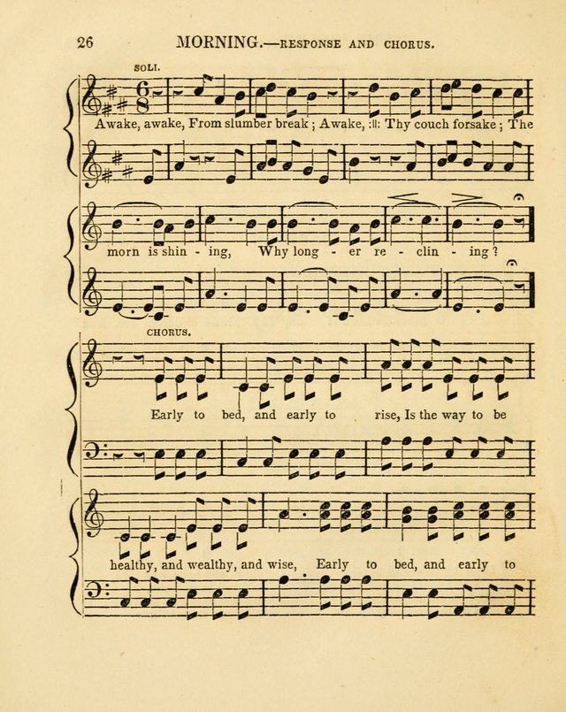 Juvenile Songs: religious, moral and sentimental, with brief exercises, adapted to the purposes of primary instruction page 26