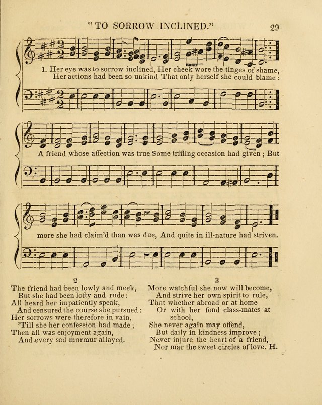 Juvenile Songs: religious, moral and sentimental, with brief exercises, adapted to the purposes of primary instruction page 29