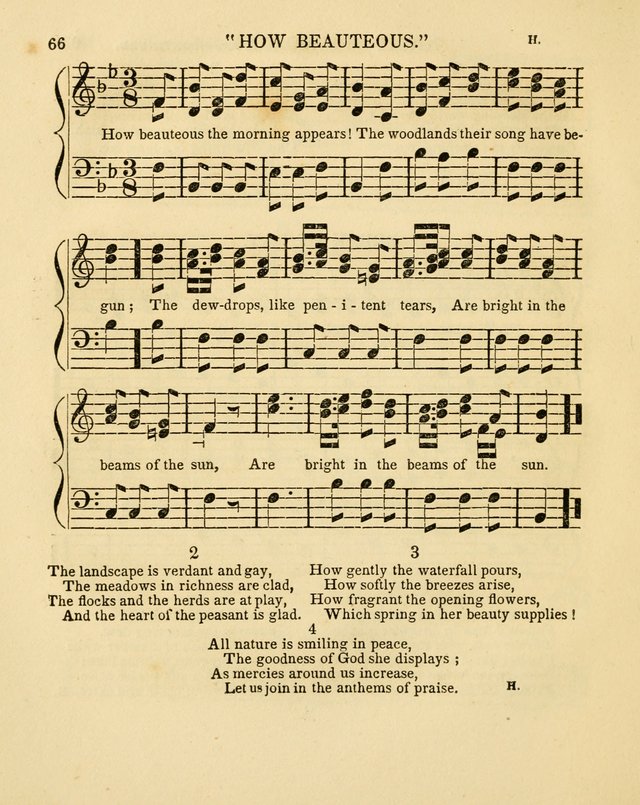 Juvenile Songs: religious, moral and sentimental, with brief exercises, adapted to the purposes of primary instruction page 66