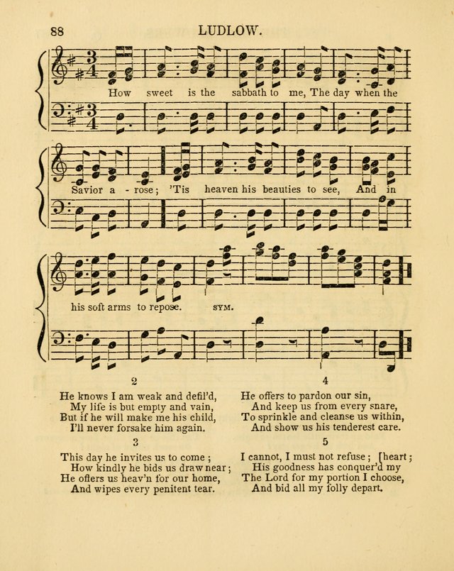 Juvenile Songs: religious, moral and sentimental, with brief exercises, adapted to the purposes of primary instruction page 88