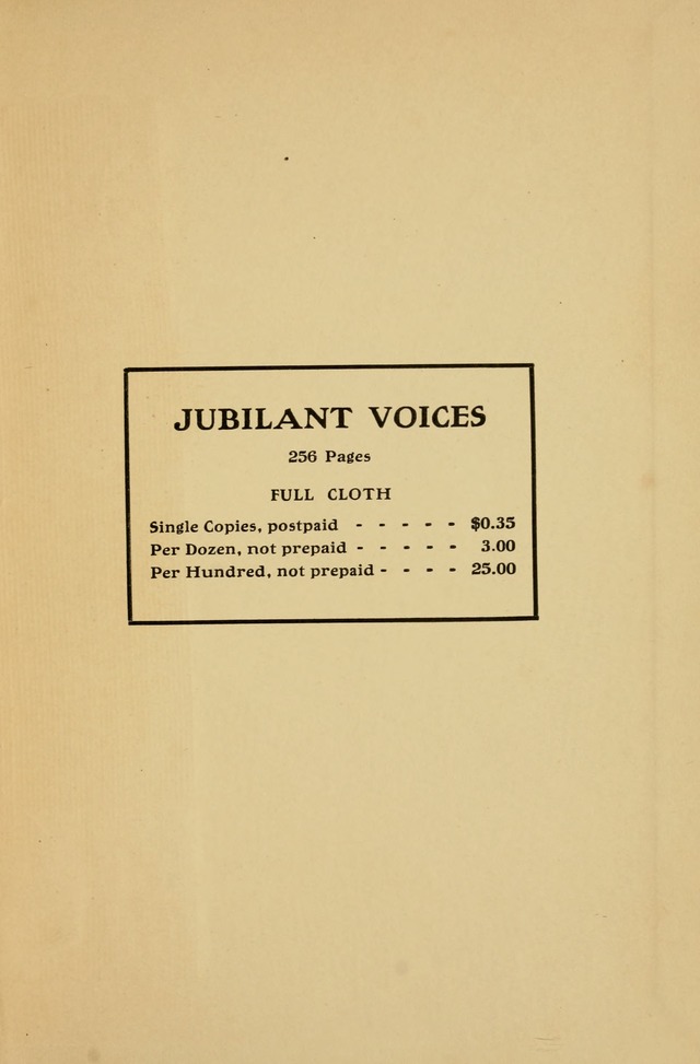 Jubilant Voices for Sunday Schools and Devotional Meetings page 260