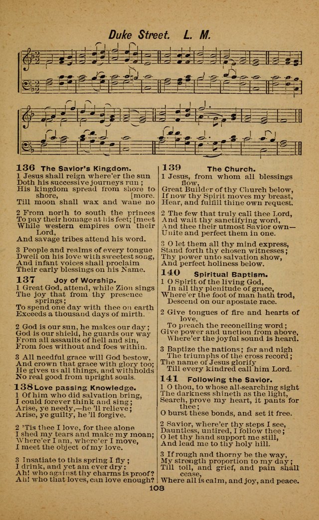 Joy to the World: or, sacred songs for gospel meetings page 103